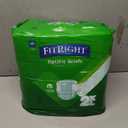 FitRight Extra+ Adult Diapers, Disposable Incontinence Briefs, Leak-Proof Diaper, Absorbent Briefs for Men and Women, Maximum Protection, 2XL, 60 70 in, 20 Briefs per Bag, 20 Count