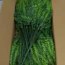 TURNMEON 20 Bundles Artificial Plants Outdoor Faux Boston Fern Summer Decor Fake Plants UV Resistant Plastic Greenery Shrubs Artificial Fake Flowers Outside Indoor for Spring Home Gardens Patio Yards
