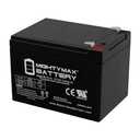 Mighty Max Battery ML12-12 - 12 Volt 12 AH SLA Battery Brand Product, Black
