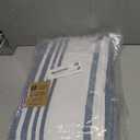 Homaxy Premium Kitchen Towels 18”x 28”, Large Cotton 380 GSM Kitchen Hand Towels, Stripe and Terry Dish Towel, Highly Absorbent Tea Towel Set with Hanging Loop, 6 Pack, Navy Blue