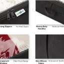 Closet Organizers and Storage - Maximize Space with Under Bed Storage Containers & Clothes Storage - Ideal Closet Organizer, Toy Storage Organizer & Underbed Storage (Black, 2 Pack)