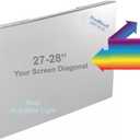 VizoBlueX 27-28 inch Anti-Blue Light Filter for Computer Monitor. Blue Light Monitor Screen Protector panel (24.8"x14.6") Fits LCD TV PC Mac Monitors
