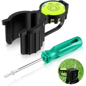 Sprinkler Head Tool Compatible with Rain Bird, Hold Up Tool with Bubble Level and Sprinkler Spray Head Rotor Adjustment Tool, Rotor Sprinkler Tools for Lawn Irrigation Sprinkler System Repair