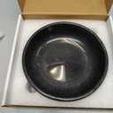 CM CHIC MONDAY 6.7" Large Decorative Bowl, Natural Marble Decorative Bowls for Home Decor, Key Bowl, Candy Bowl, Smudge Bowl, Coffee Tables Centerpiece (Natural Black)