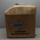 BestOffice Bar Stools Set of 2, Adjustable PU Leather Swivel Barstools, Modern Counter Stools with Back and Footrest, Counter Height Barstools for Bar, Kitchen and Dining Room (Black)