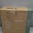 DUMOS 54-inch Indoor Cat Tree Tower Multi-Level Pet House for Large Cats with 2 Condos, Scratching Posts, Round Platform, Small Ladder, and Toys  Perfect for Cats of All Ages, Dark Grey