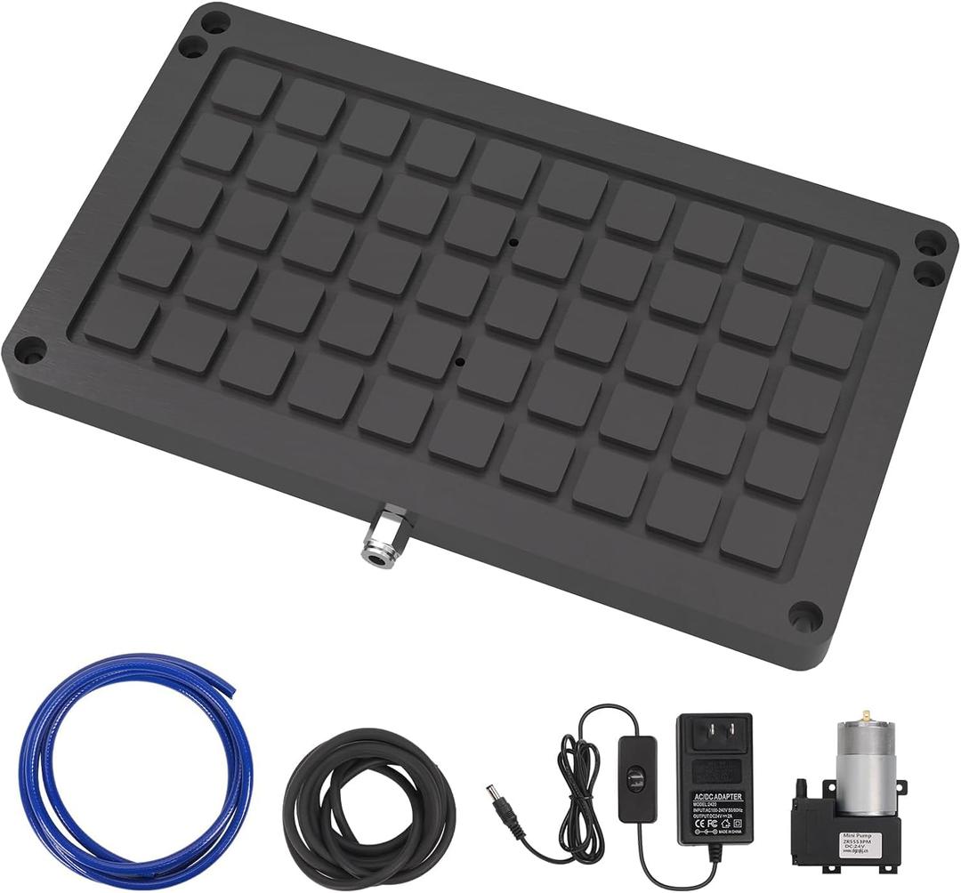 3018 Vacuum Table for CNC Series 3018 Pro Max, 3018 Pro Ultra, Workholding Suction Table Set for Engraving and Milling. Area: 300x180x15mm