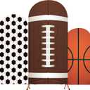 Sport Arch Backdrop Cover Set of 3 Arch Covers Spandex Stretch Backdrop Stand Cover 4ft, 5ft, 6ft for Wedding Birthday Shower Ceremony Decoration(Sport Theme), 4 X 1.65 Ft, 5 X 2.1 Ft, 6 X 2.6 Ft