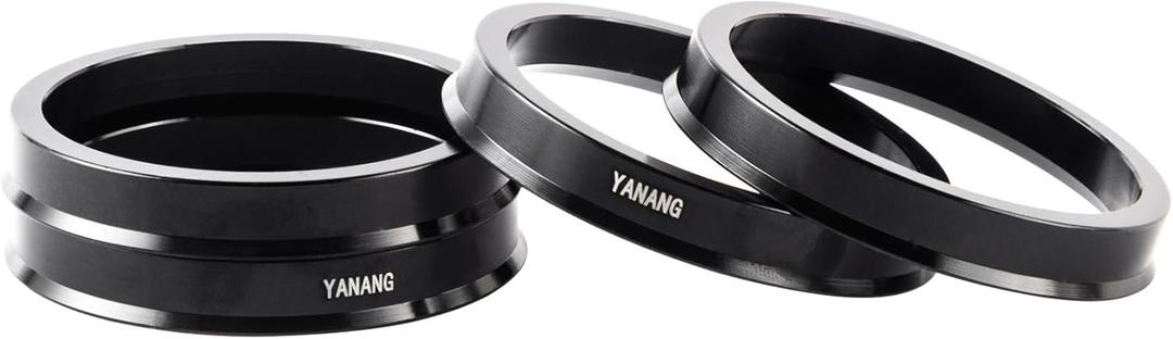 67.1 to 72.6 Black Hub Centric Rings (Pack of 4) Aluminium Alloy Wheel Center Rings Hubrings 72.6 to 67.1 ID=67.1mm OD=72.6mm