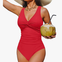 Holipick Women Tummy Control One Piece Swimsuit - Push Up Bathing Suit Full Coverage Slimming Swimwear
Size -3XL