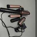 SKIMI Hair Dryer Brush and Blow Dry Brush, Multi-Hot Air Styler with 110000RPM Brushless Motor, Hot Air Brush for Fast Drying Curling Volumizing Straightening&Styling, High-Speed (Black&Rose Gold)