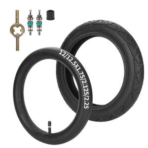 RUTU 1 Set Front 12 1/2 x 2 1/4 Tire (47-203) and Inner Tube for Kid Bicycle BoB Revolution SE/Pro/Flex and Duallie,Compatible with 3-Wheeler BOB Gear Jogging Troller Models