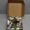 6 Pcs Mini Spring Tulips Candle Rings Wreaths Artificial Purple Lavender Small Pillar Holder Wreath Summer Floral Candle Holder Wreath for Farmhouse Porch Front Door Cabinets Table Decoration (Flowers)