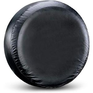 Black Spare Tire Cover Sunproof Wheel Protector for Rv Trailer SUV Truck Weather-Resistant Utility Trailer Cover Easy Installation Dust and Rain Shield, 32"