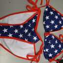 Women Two Piece Swimsuit Sexy Swimwear Halter String Triangle Bikini Sets (M)