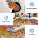 Lahome Modern Abstract Runner Rugs with Rubber Backing - 2x8 Colorful Rug Runners for Hallways Non Slip Washable Carpet Runner, Rainbow Soft Non Skid Indoor Long Runner for Bedroom Kitchen