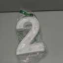 Pooqla Decorative Led Light Up Number Letters, White Plastic Marquee Number Lights Sign Party Wedding Decor Battery Operated Number (2)