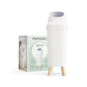 Momcozy Diaper Pail with Patented Triple-Seal Odor Control, Wide Opening, Ergonomic Height, Large Capacity with Viewing Window, Childproof Lock, Fits Standard Trash Bags