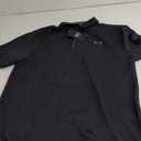 Under Armour Men's Tech Golf Polo (Medium, Black/ Graphite/ Graphite)