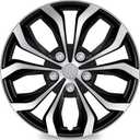 TangMiGe 4-Pack Universal Hubcaps Wheel Covers Replacement R17, Steel Wheel Rim Cover for Most Cars Trucks Sedans SUV, 17" 17 in Hub Caps (Silver+Black Color, 17 inch)