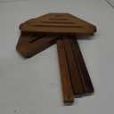 IBosins Corner Shower Stool with Storage Shelf Shower Foot Rest for Shaving Legs Small Bench for Inside Shower to Sit on Bath Seat - Acacia Wood