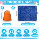 Riakrum 4 Pack Self Warming Cat Bed Mats Leopard Print Cat Dog Thermal Blanket Double Sided Self Heating Pet Pad with Storage Bags for Pet Winter Outdoor Indoor Supplies, Non Electric(Small)