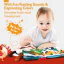 hahaland Baby Books 0-6 Months,Infant Tummy Time Toy Sensory Toys 6 to 12 Months Touch Feel Book Gifts for Boy Girl 0-3 Month Baby Shower Birthday Easter Basket Stuffers (Single)