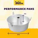 Wilton Aluminum Angel Food Tube Cake Pan - Natural Anodized Aluminum Baking Pan - Made Without PFAS - Will Not Rust - Offers Even Heating - 10 x 4 Inches