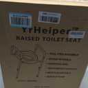 Toilet Seat Risers for Seniors - Raised Toilet Seat with Handles Over Toilet - Elevated Toilet Seat for Handicap & Elderly, Adds 3.5 Inches Height, Assists Standing & Sitting