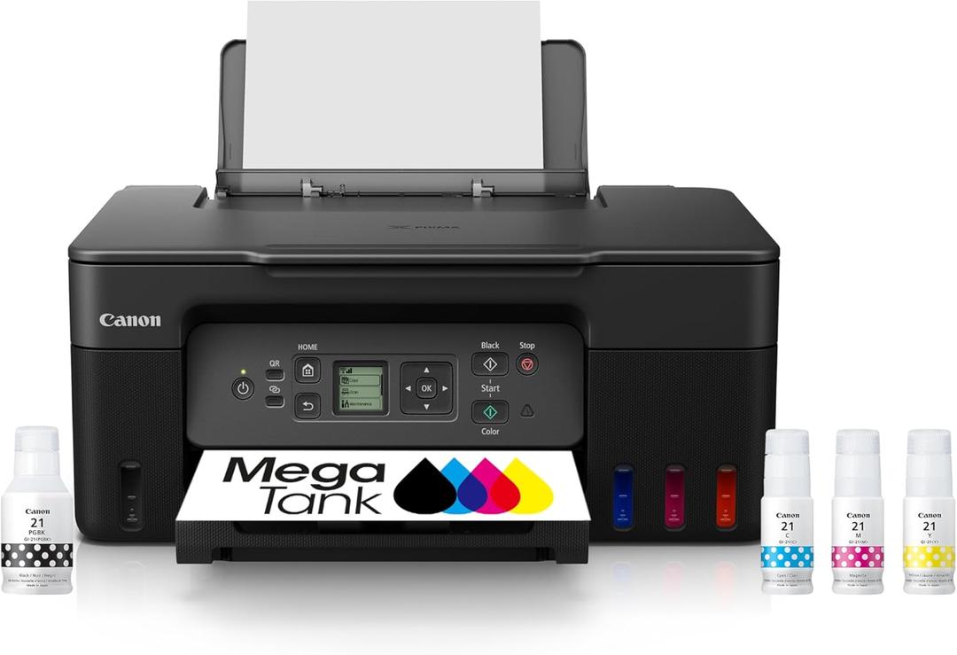 Canon MegaTank G3270 All-in-One Wireless Inkjet Printer. for Home Use, Print, Scan and Copy (Black)
