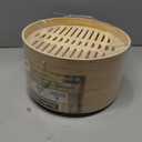 Prime Home Direct Bamboo Steamer Basket 10-Inch | 2-Tier Steamer for Cooking | 50 Liners, Chopsticks, Sauce Dish | Steaming Asian Food, Bao Buns, Chinese, Dim Sum, Dumpling, Rice, Vegetable Steam Pot