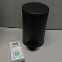 Cesun 1.2 Gallons Small Black Trash Can, Bathroom Garbage Can with Lid and Foot Pedal, Mini Round Wastebasket for Bathroom, Bedroom, Office, 4.5 Liters / 1.2 Gallons, Matte Black