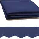 12' x 10' Retractable Patio Awning Replacement Fabric Cloth, Durable Exterior Sunshade Canopy Cloth, Reinforced Multi-Purpose Waterproof Protective Awning Cover, Blue