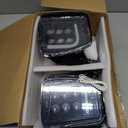 BUNKER INDUST Dodge Ram LED Fog Light with Daytime Running Light Set,Pair Spot Flood Bumper Driving Fog Lamp L-type DRL Assembly Replacement for 2013 2014 2015 2016 2017 2018 Dodge Ram 1500