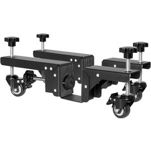Door Installation Kit, Heavy Duty Door Board Dolly for 1-3/8" and 1-3/4" Pre-Hung, Slab, and Front Doors, Black Powder Coated Installation Tool Kit for Commercial & Residential Use