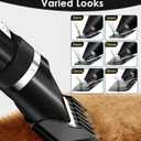 oneisall Quiet Cat Clippers for Matted & Long Hair, 2-Speed Cordless Pet Shaver Grooming Kit for Cats, Small Dogs & Animals (Black)