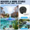 Large Pond Fountain,Floating Pool Fountain with LED Lights,Big Floating Water Fountain Pump,Pond Fountain Aerator with Anchor,Outdoor Pool Water Feature for Pond,Garden (Corded Electric,33FT Cord)