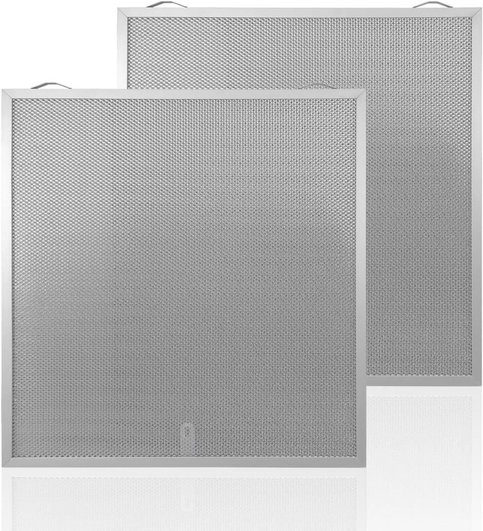 S99010430-003 Grease Range Hood Filters 15-3/4" X 16-7/8" X 3/8" Compatible with Broan Range Hood Filter, Aluminum Filter, Replaces 99010430-003 AP6261942（2 Pack )