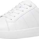 Vepose Women's White Casual Walking Sneakers, Fashion Tennis Low Top Slip On 8013 Shoes (7)