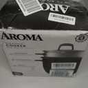 Aroma Housewares 6-Cup (Cooked) Pot-Style Rice Cooker and Food Steamer, Black ARC-743-1NGB