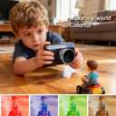 Black Digital Camera with 2" Flip Screen for Selfie, 1080P Point and Shoot Digital Camera with 32GB Card, 8X Zoom, Portable Vlogging Camera for Kids, Teens & Beginners