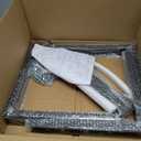 Colinktool Underbody Steel Mounting Brackets,15 x 15Inch Mounting Brackets for 48 Inch Poly Truck Boxes, Black Steel
