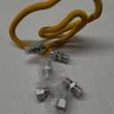 AMI PARTS 48" Flexible Gas Line Kit Yellow Coated, Gas Hose Connector Kit for Dryer, Stove, Water Heater,5/8" OD(1/2" ID) Stainless Steel Gas Line with Connector 1/2" MIP &1/2"FIP & 3/4"MIP Fitting