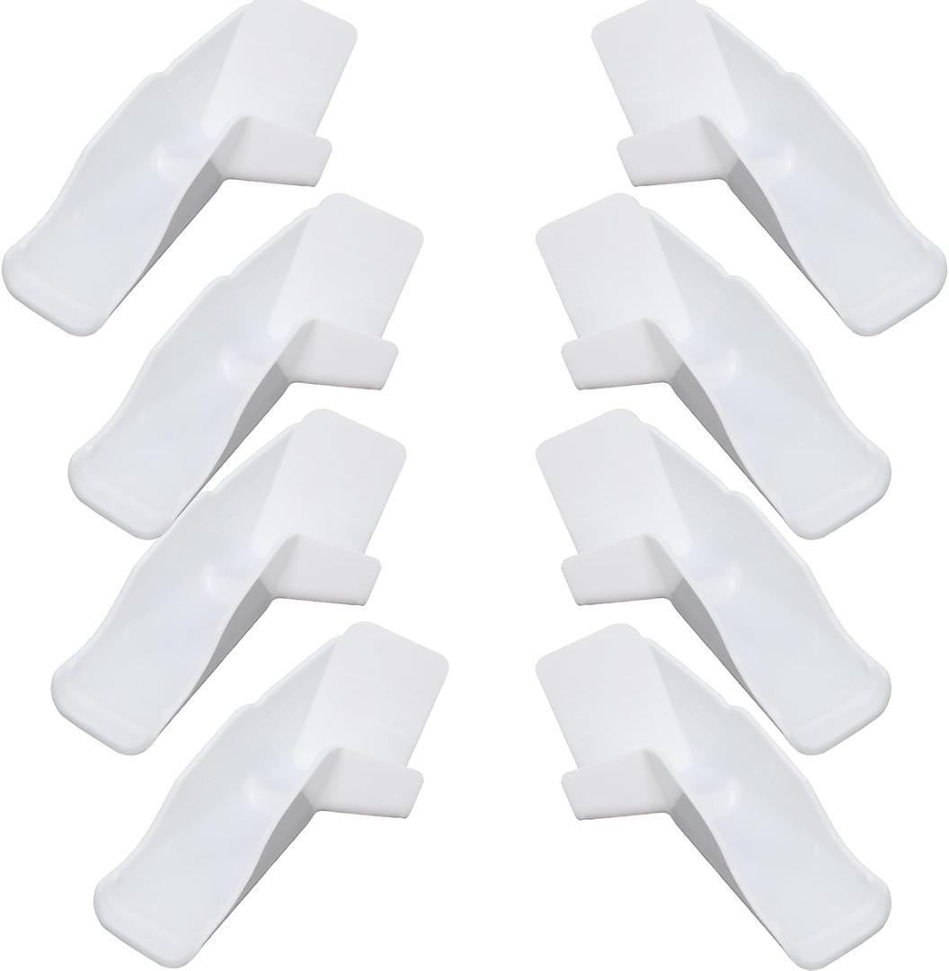 Wadoy RV Gutter Spouts with Extensions, RV Rain Gutter Spouts 4R & 4L White