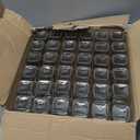 Churboro 36 Spice Jars with 547 Labels- Glass Spice Jars with Black Metal Caps, 4oz Empty Spice Containers with Shaker Lids, Funnel, Chalk Pen, Square Seasoning Bottles for Spice Rack, Drawer, Cabinet