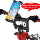 Yiting Tablet Stand, Bike Phone Holder for Indoor Gym Treadmill, Spinning Exercise Bicycle, Mic Stand, Cellphone Mount for iPad Pro, iPad, iPad mini/Air & Smartphones (4.7-12.9")