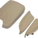 Car Armrest Cover Replacement for Honda Accord 2008-2012 PU Leather Center Console Protector Pad Automobile Waterproof Box Mat Interior Decor Accessories (Beige)