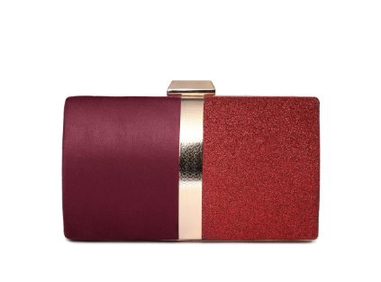 CARIEDO Evening Clutch for Women, Evening Bag Crossbody Bag Wedding Bridal Purse for Cocktail Party Prom, red