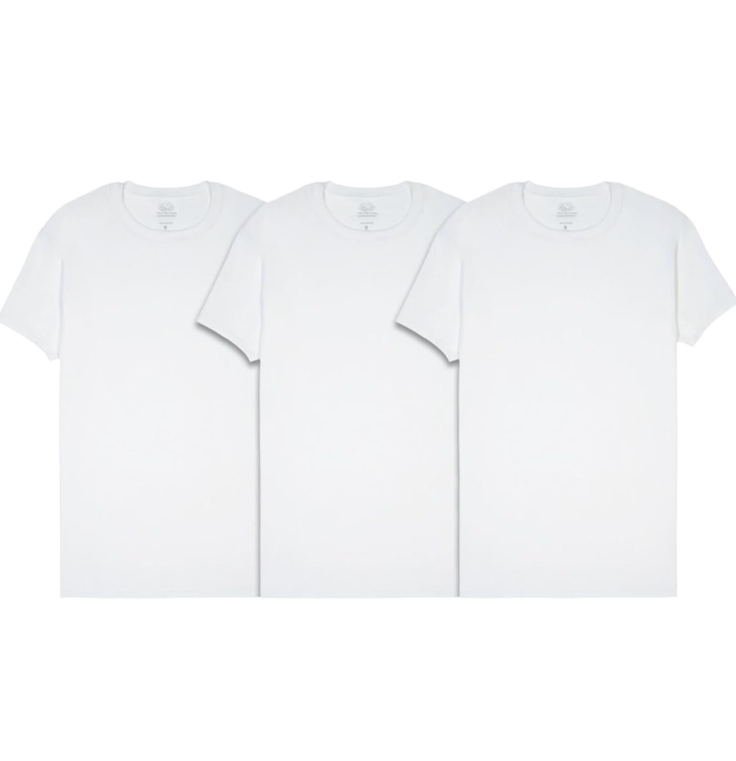 Fruit of the Loom Men's Cooling Undershirts, Quick Dry & Moisture Wicking, Size Large