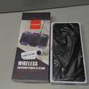 ZealSound Wireless Charging Pad, 3 in 1 Charger Mat for iPhone, Samsung Galaxy, Pixel, AirPods & Galaxy Buds, 24W Adapter Included, Ultra Slim, Case Friendly, PU Leather, for Home Office & Travel